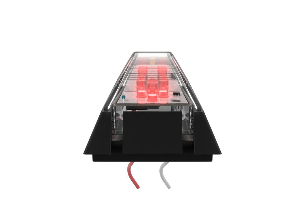 Led Front End Outline Marker Amb/Red Blk Blister