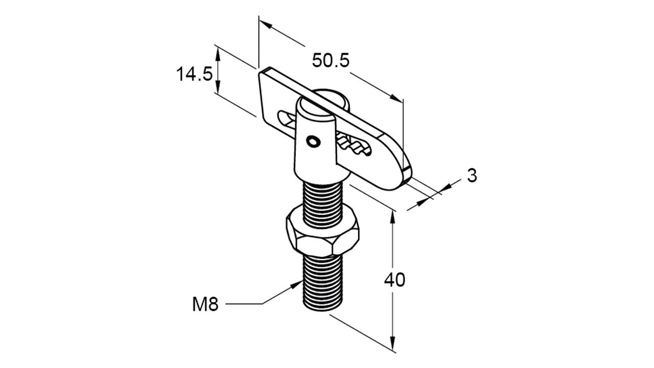 Anti Luce Fastener S/S Weld On