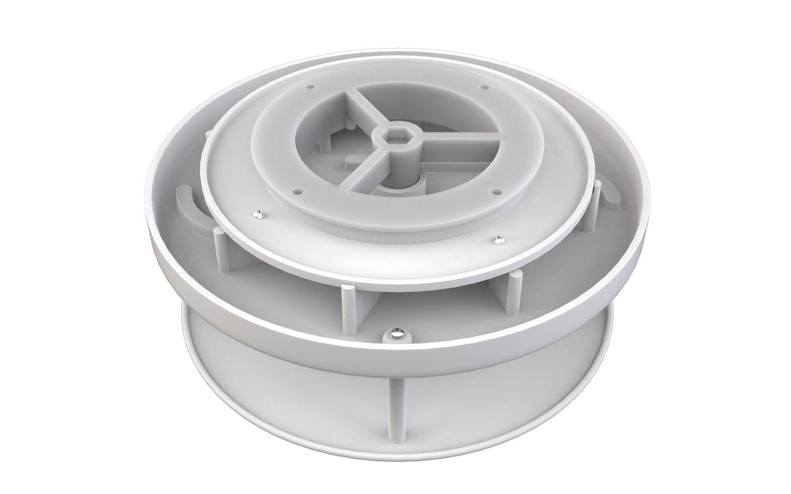 Rotary Vent White PVC - 240MM