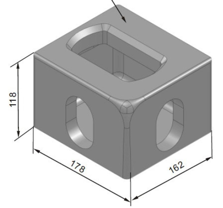 Corner Casting Top Left