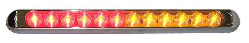 Long Slimline Led –Amber/Red 12V