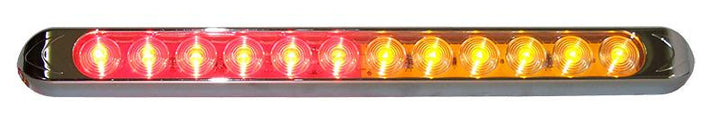 Long Slimline Led –Amber/Red 12V