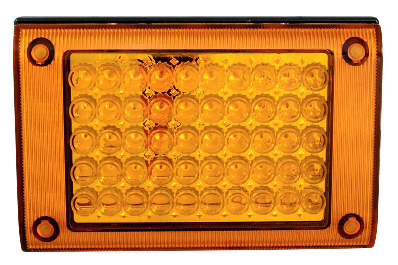 Led Jumbo Single Amber - 10-30V Multi Vo
