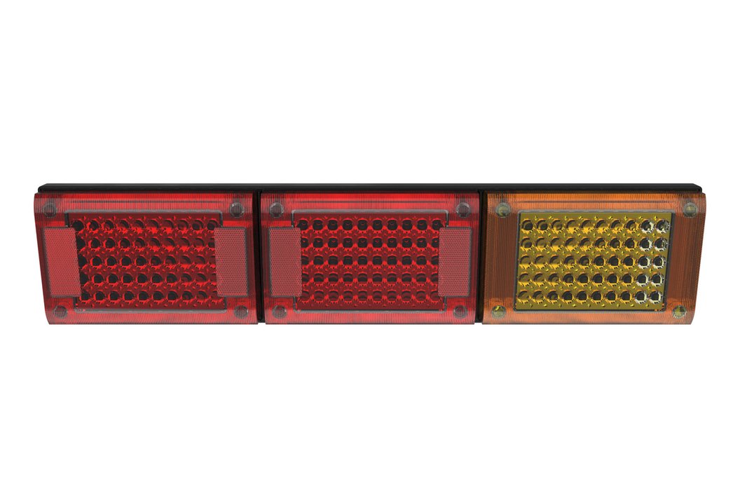 Led Jumbo Triple Red/Red/Amber - 10-30V