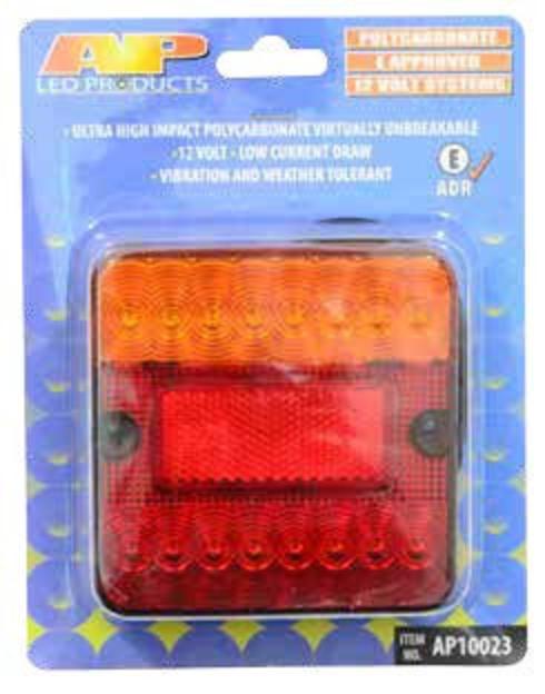 Led Trailer Lamp Square 12V