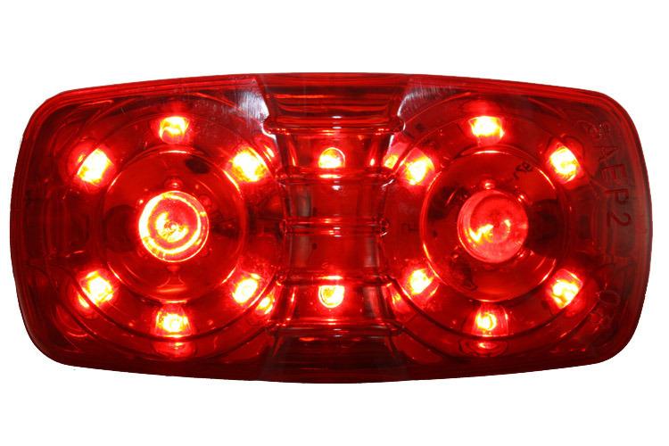 Led Outline Marker Red 10 Led Mult