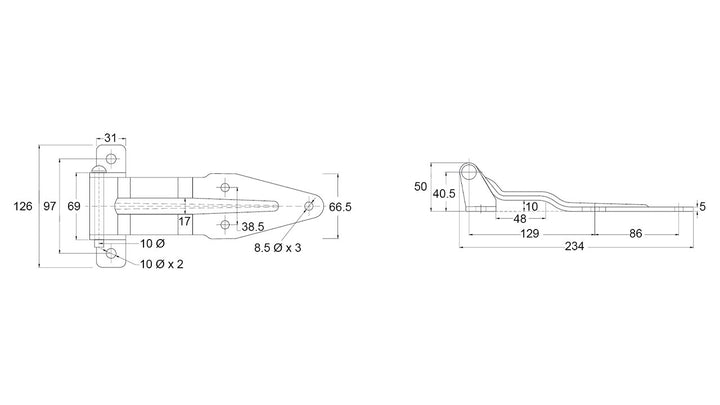 Hinge Z/P K110-069