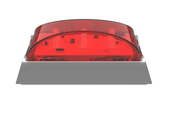 Led Rear End Outline Marker Red Chrome/Base 10Pack