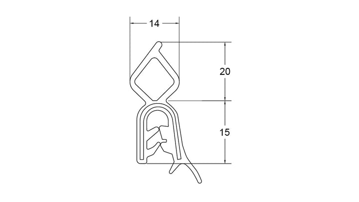 Pinchweld Top Mount Grip 2-4MM - Vmcn016