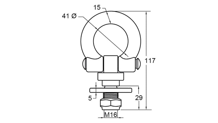 Lashing Ring Eye Bolt Type