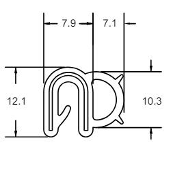 Pinchweld Black Seal Side Seal Small