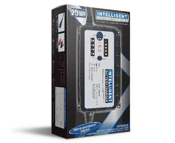 9 Stage Intelligent Battery Charger 25Amp Caravan Motorhome 12\24V