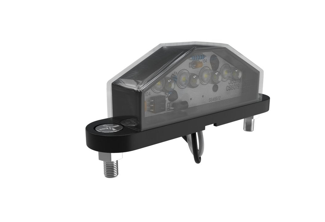 Led License Plate Lamp Black 4 Led