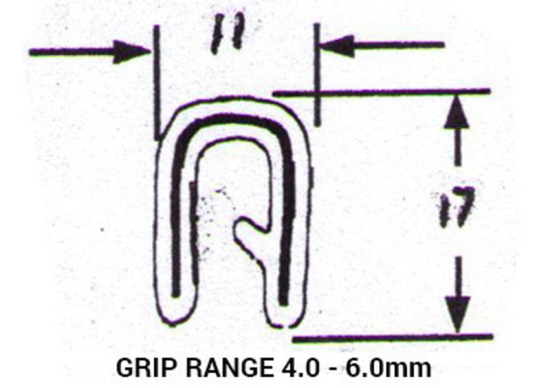 Pinchweld Black Small Edge Trim