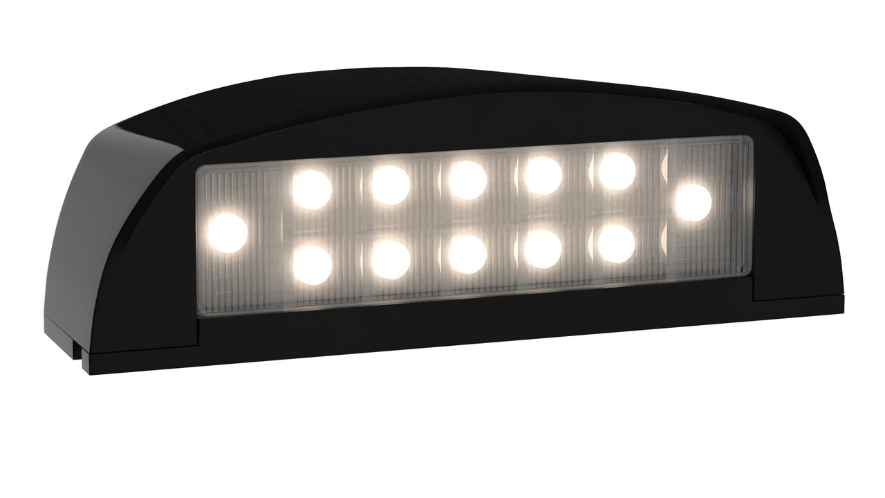Led License Plate Lamp Black 12 Le