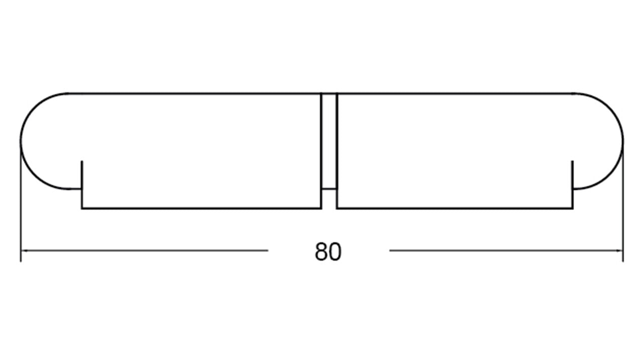 Pintle Hinge Steel W/O Brass Pin 60MM
