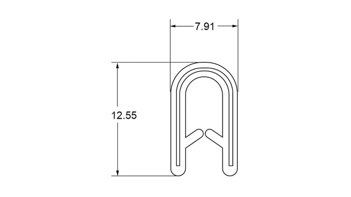 Pinchweld Black Small Edge Trim