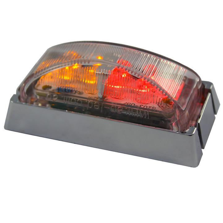 Ap51Mrac Led Sm Red/Amber Chrome 10Pack