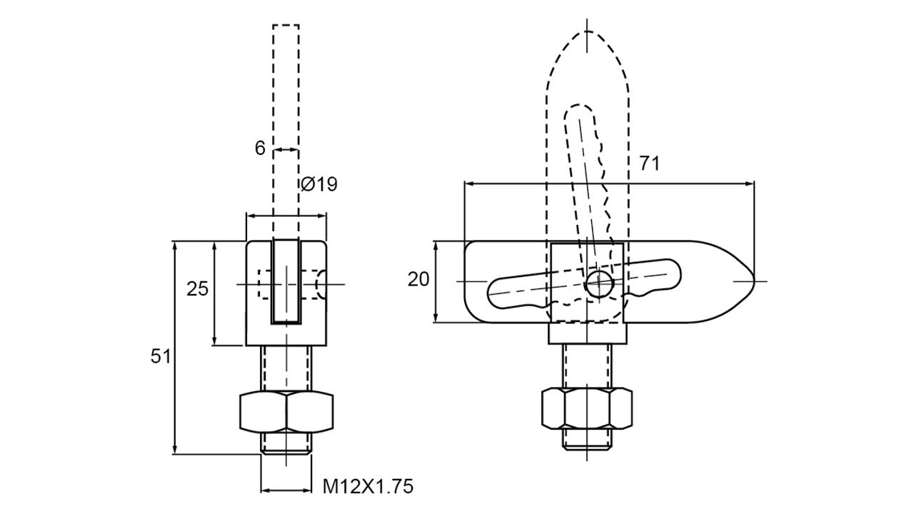 Anti Luce Fastener Z/P Weld On