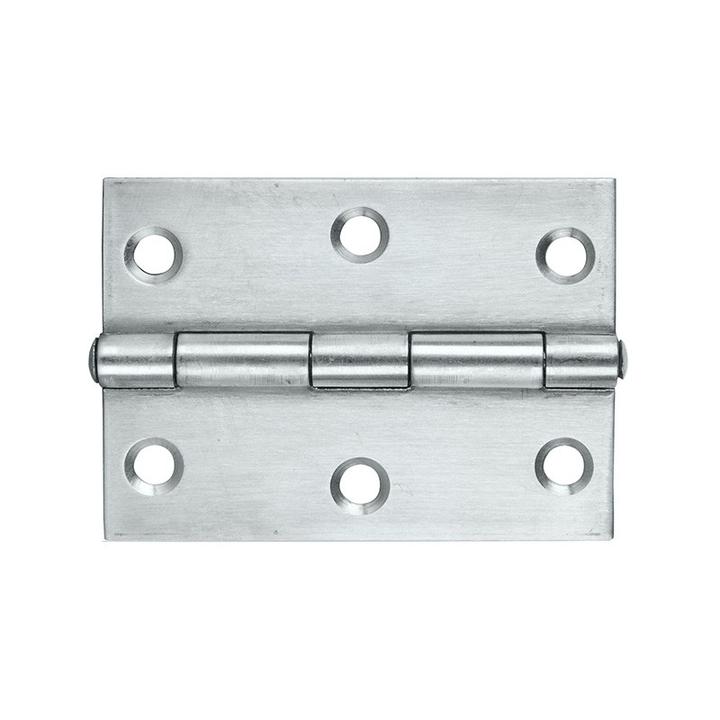 Butt Hinge 70X50X1.6mm 304 Grade S/Stl Fixed Pin