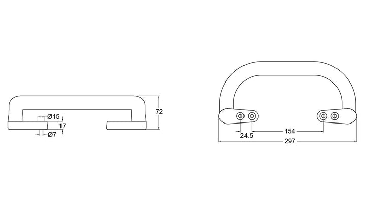 Handle Yellow 300mm