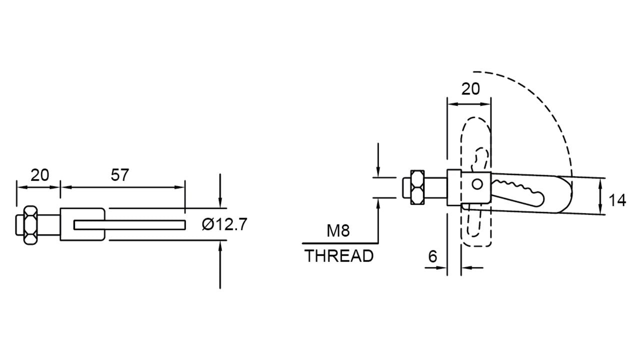 Anti Luce Fastener Z/P Weld On