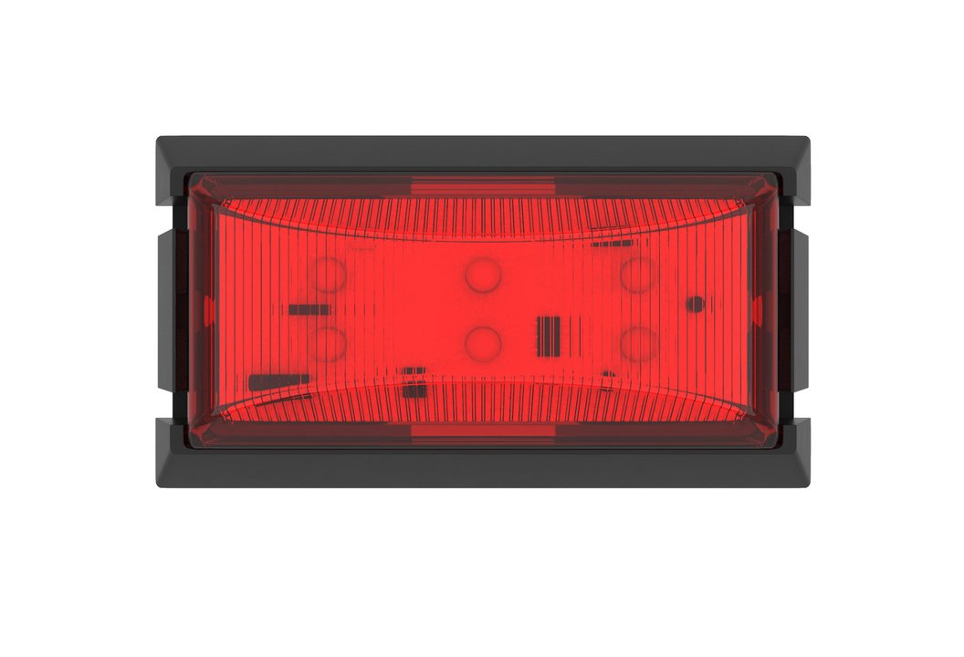 Led Rear End Outline Marker Red Blk/Base 10Pack