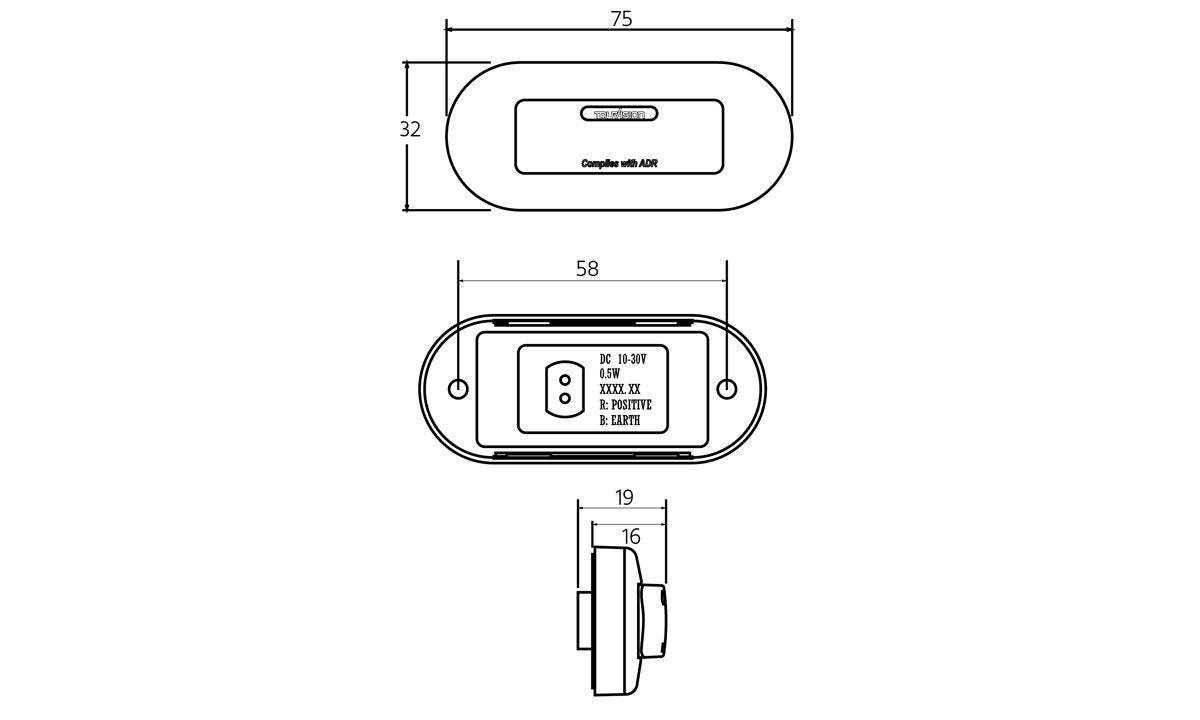 Led Clearance Light White - 10pk