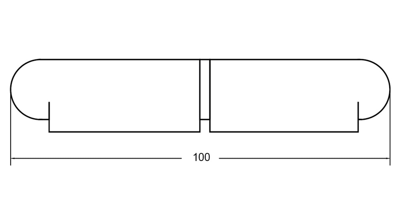 Pintle Hinge Steel W/O Brass Pin 60MM