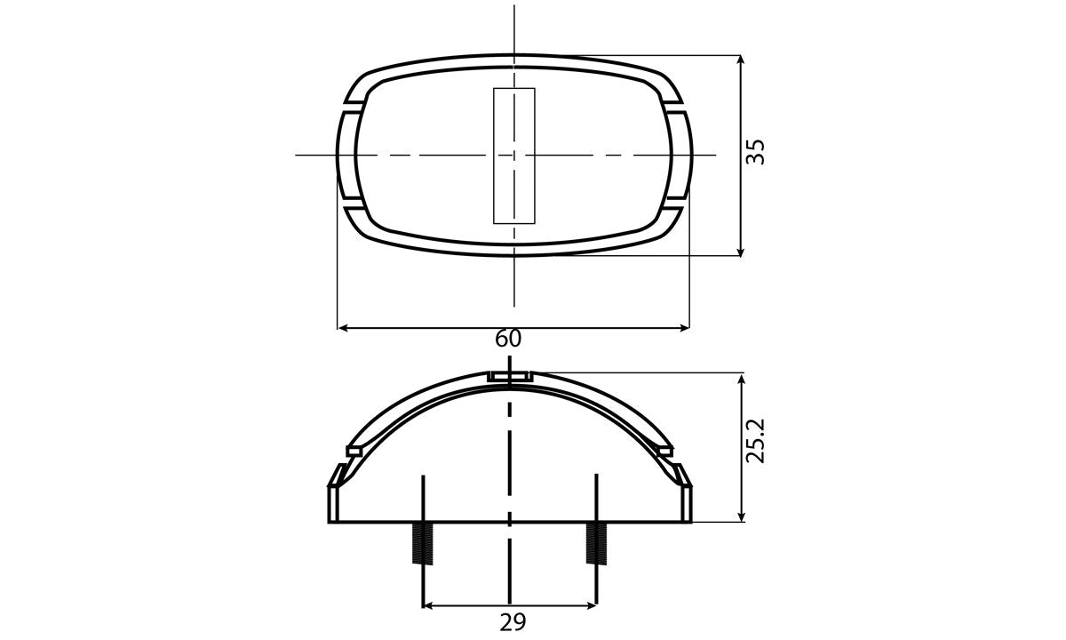 White - Marker Light 2 LED