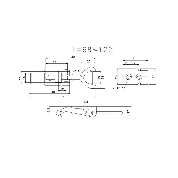 Fastener Catch Plate Ss Suit 701 Series
