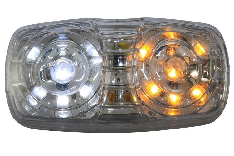 Led Clearance Amber/White 14Led M