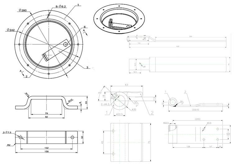 Side Door Recess Locking Assy