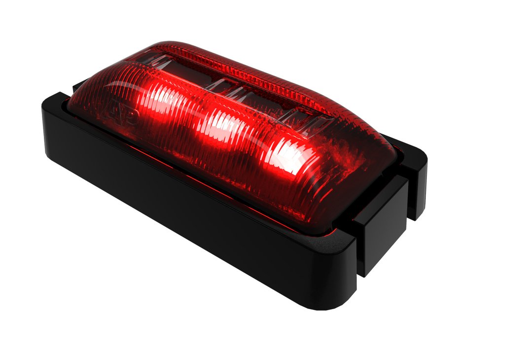 Outline Rear Marker Led Rear Outline Marker Red Blk/Base 10P – Tie Downs Direct
