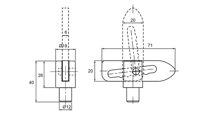 Anti Luce Fastener Z/P Weld On