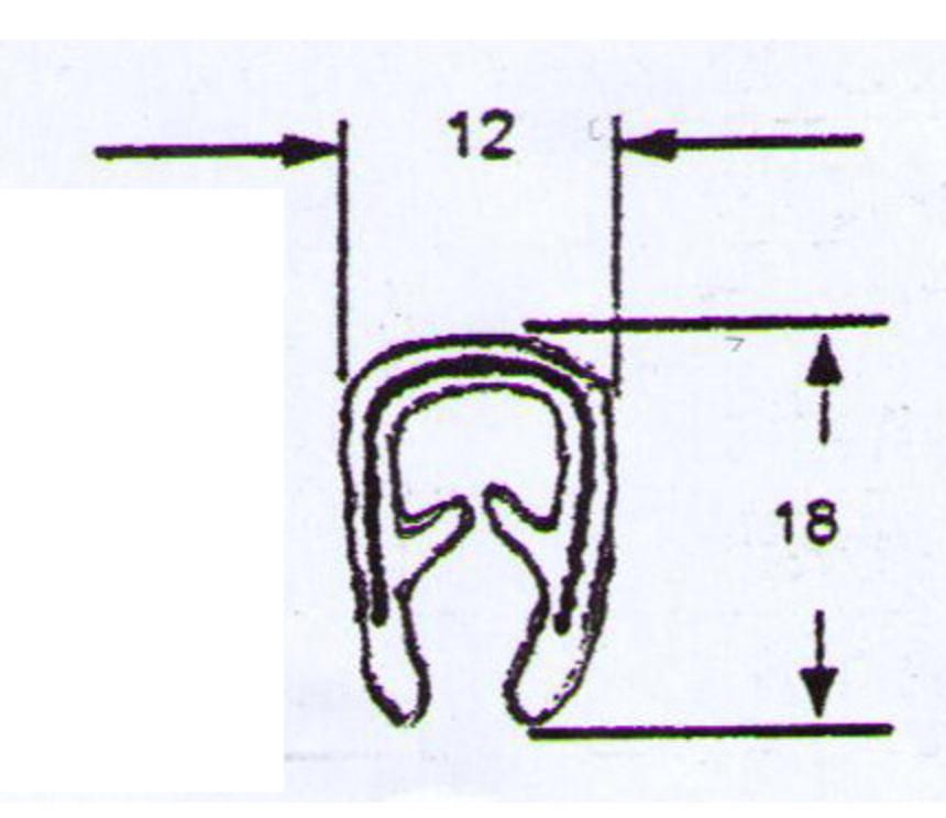 Pinchweld Black Small Edge Trim