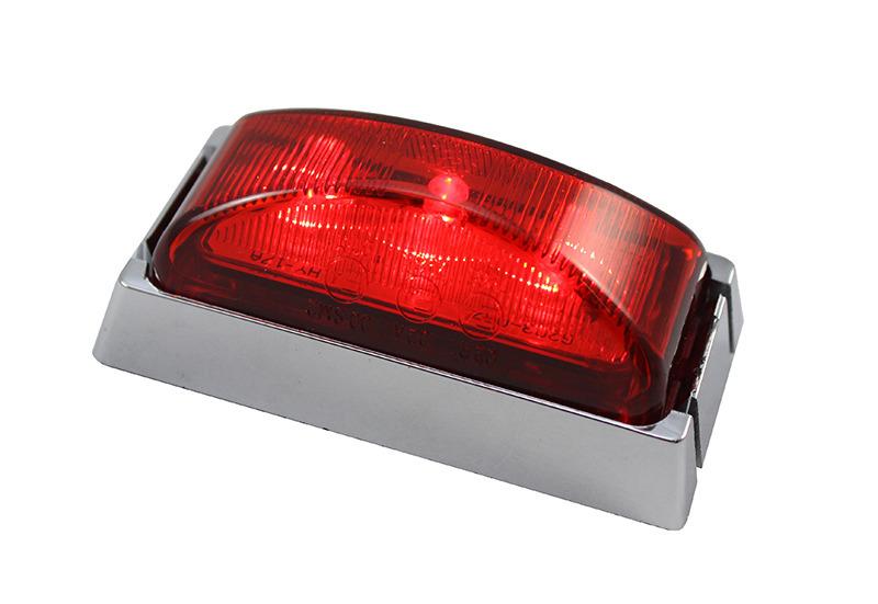 Outline Rear Marker Led Rear End Outline Marker Red Chrome/Base 10Pack – Tie Downs Direct