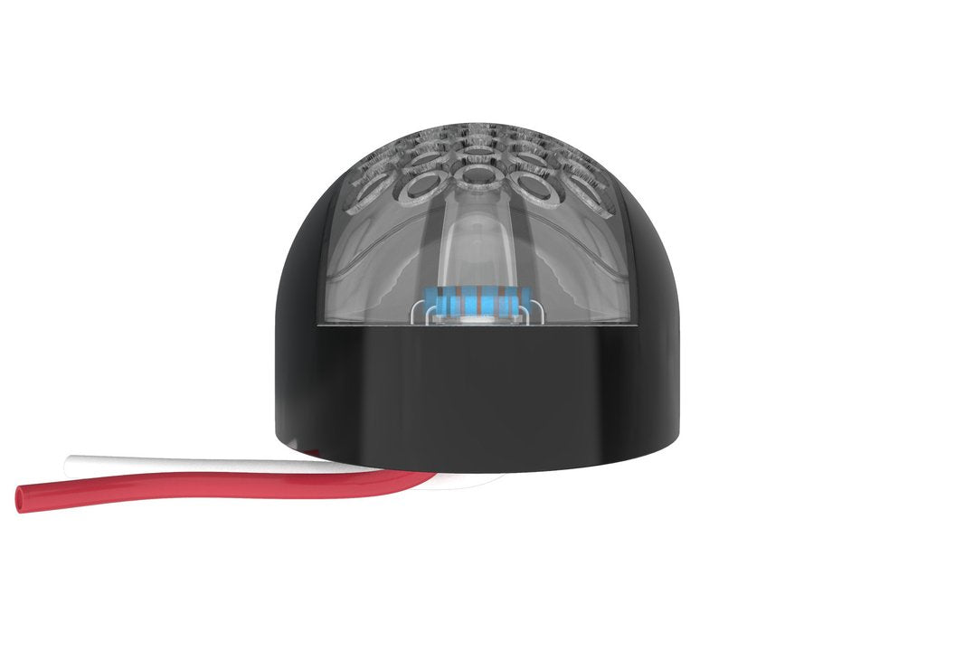 Led Clearance Light Red/Amber 10-30V Clear Lens